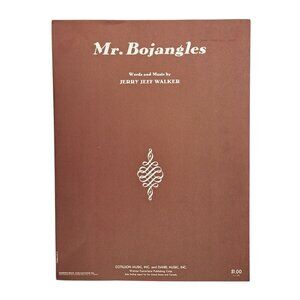 Vintage Mr. Bojangles Sheet Music Jerry Jeff Walker 1968 Nitty Gritty Dirt Band